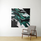 Tenture Abstract elegant fluide marble liquide (En situation)