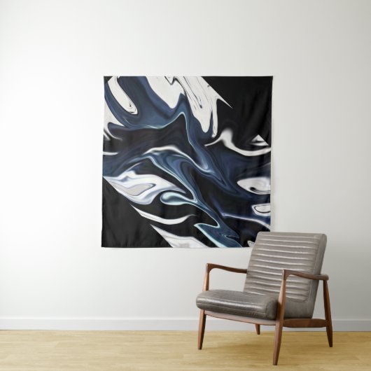 Tenture Abstract elegant fluide marble liquide (En situation)