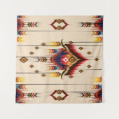 Tenture Abstract ethnic geometric pattern, Ikat geometric (Devant (Horizontal))