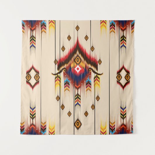 Tenture Abstract ethnic geometric pattern, Ikat geometric (Devant)