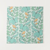 Tenture Abstract floral seamless pattern (Devant)