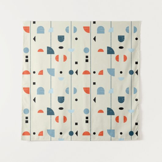 Tenture Abstract geometric seamless pattern inspired by mi (Devant)