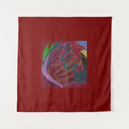 Tenture Abstract Love (Devant (Horizontal))