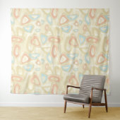 Tenture Abstract moderne de géométrie des shapes pastel re (En situation (horizontale))
