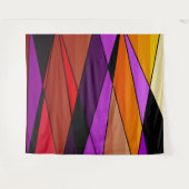 Tenture Abstract moderne geometric shapes triorange (Devant (Horizontal))