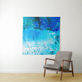 Tenture Abstract oil paint texture on canvas, background.  (En situation (horizontale))