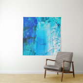 Tenture Abstract oil paint texture on canvas, background.  (En situation)