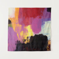 Abstract painting. Trendy art style. Bright colour