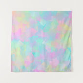 Tenture Abstract retro pattern of geometric shapes in pink (Devant (Horizontal))