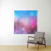 Tenture Abstract smooth blur blue and pink background with (En situation)