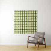 Tenture abstract texture, colorful gingham pattern, modern (En situation)