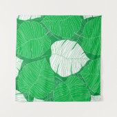 Tenture Abstract tropical leaf painting design (Devant (Horizontal))