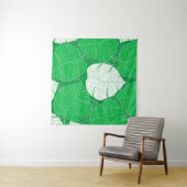 Tenture Abstract tropical leaf painting design (En situation (horizontale))
