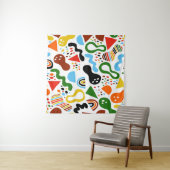 Tenture abstraction de style moderne avec composition (En situation (horizontale))