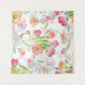Tenture abstraction motif sans couture composition florale (Devant (Horizontal))