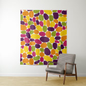 Tenture Abstrait 160417 - Couleurs de gomme à vin (En situation)