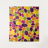 Tenture Abstrait 160417 - Couleurs de gomme à vin (Devant)