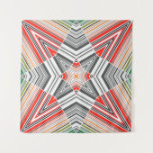 Tenture Abstrait à rayures à rayures rayées ethno triba (Devant (Horizontal))