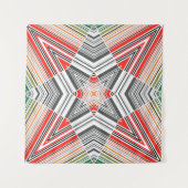 Tenture Abstrait à rayures à rayures rayées ethno triba (Devant)