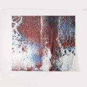 Tenture Abstrait acrylique rouille bleue (Devant (Horizontal))