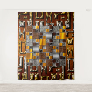 Tenture Abstrait afrocentré contemporain