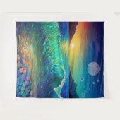 Tenture Abstrait Azure Seascape (Devant (Horizontal))