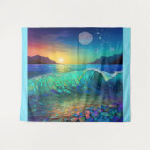Tenture Abstrait Azure Seascape (Devant (Horizontal))