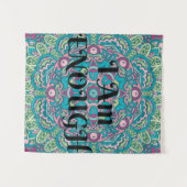 Tenture Abstrait Boho Mandala Je Suis Assez Affirmation (Devant (Horizontal))