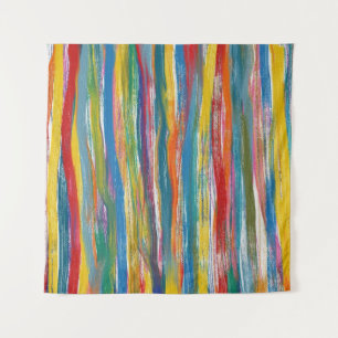 Tenture Abstrait coloré : Lignes de peinture à l'huile num