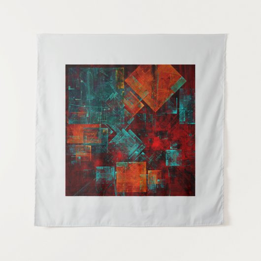 Tenture Abstrait Cool coloré moderne Motif artistique (Devant)