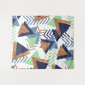 Tenture Abstrait de couleur 80 | Rose Navy Or Mint 90 (Devant (Horizontal))