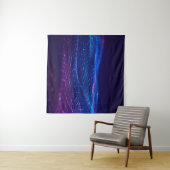 Tenture Abstrait espace polygonal bas poly foncé arrière - (En situation (horizontale))