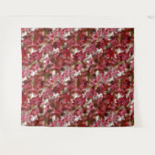 Tenture Abstrait joli joli fleurs rouges design floral (Devant (Horizontal))