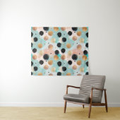 Tenture Abstrait moderne Brushstroke & Polka Dot Motif (En situation (horizontale))