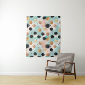 Tenture Abstrait moderne Brushstroke & Polka Dot Motif (En situation)