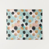 Tenture Abstrait moderne Brushstroke & Polka Dot Motif (Devant (Horizontal))