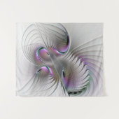 Tenture Abstrait moderne Shy Imaginaire Figure Fractal Art (Devant (Horizontal))