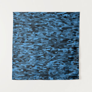 Tenture Abstrait Motif bleu noir
