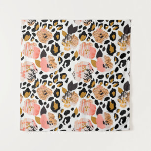 Tenture Abstrait motif sans soudure fleurie : fleurs avec 