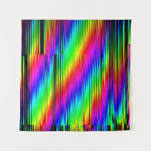 Tenture Abstrait numérique : Conception graphique multicol (Devant (Horizontal))