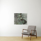 Tenture Abstrait Olive Sage Green Grey Fractal Art Imagina (En situation (horizontale))