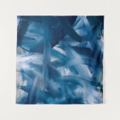 Tenture Abstrait paysage de peinture moderne. Art de nuit (Devant (Horizontal))