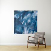 Tenture Abstrait paysage de peinture moderne. Art de nuit (En situation)