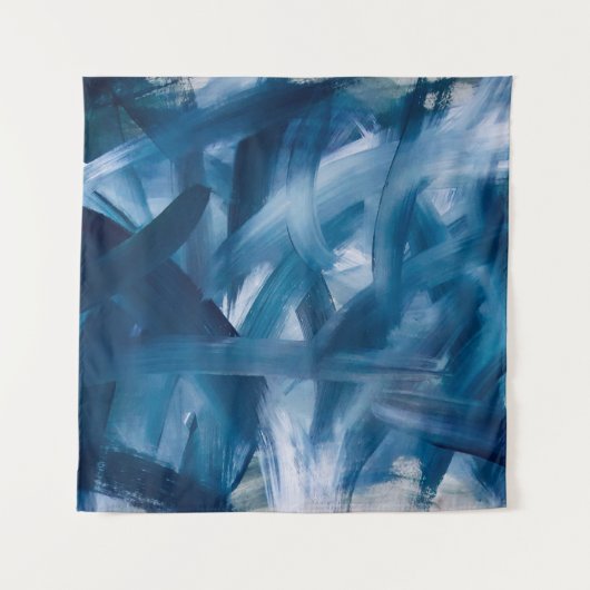 Tenture Abstrait paysage de peinture moderne. Art de nuit (Devant)