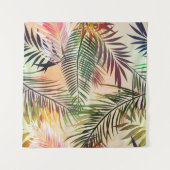 Tenture Abstrait plante tropical motif. Illustration vinta (Devant (Horizontal))