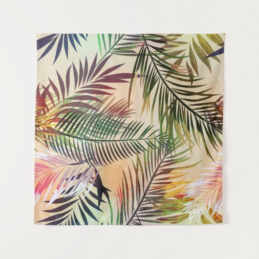Tenture Abstrait plante tropical motif. Illustration vinta (Devant)