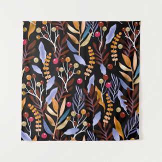 Tenture Abstrait Plantes d'aquarelle herbes Motif
