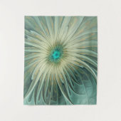 Tenture Abstrait Sage Green Imaginaire Fleur Fractal Art (Devant)