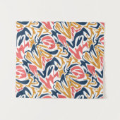 Tenture Abstrait sans couture brosse trait moderne multico (Devant (Horizontal))