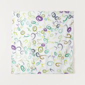 Tenture Abstrait sans couture motif manuel abstrait, art,  (Devant (Horizontal))